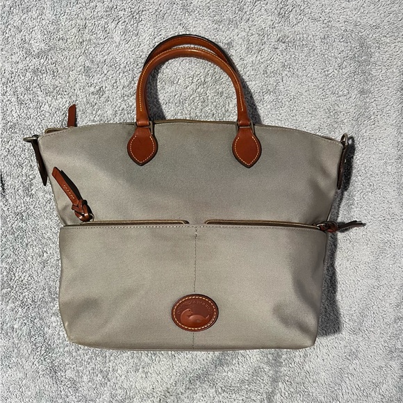Dooney & Bourke Stylish Gray and Brown tote
